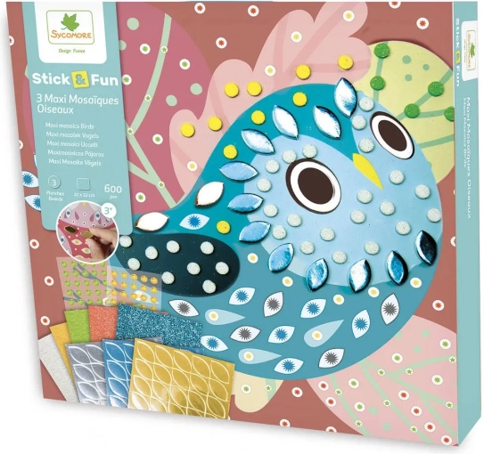 Stick & Fun Mosaic Birds