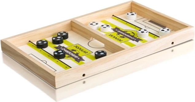 Wooden tabletop football speed game