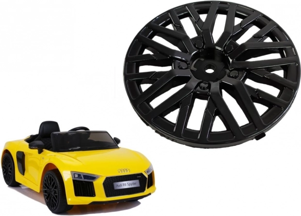 Wheel cover for electric ride-on car AUDI R8, black