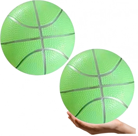 Pastel green rubber beach ball 20 cm