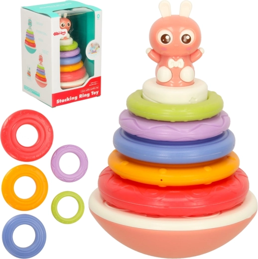 Rocking Toy Bibi-Inn for Sensory Development Pink