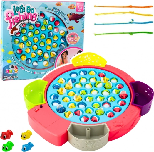 Interactive Fish Catching Game Pink
