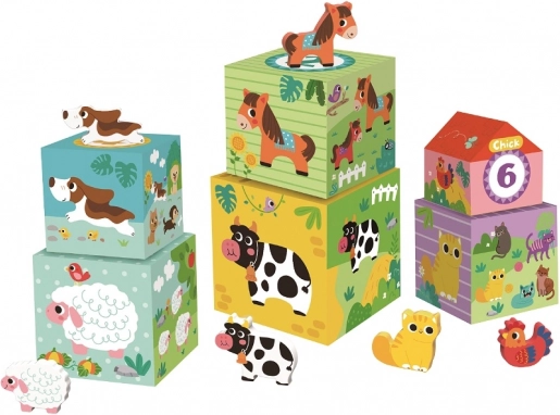 Blocs avec les animaux de la ferme par 2Kids Toys