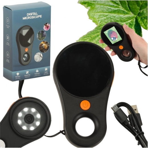 Digital microscope with 500x magnification and 2MP camera