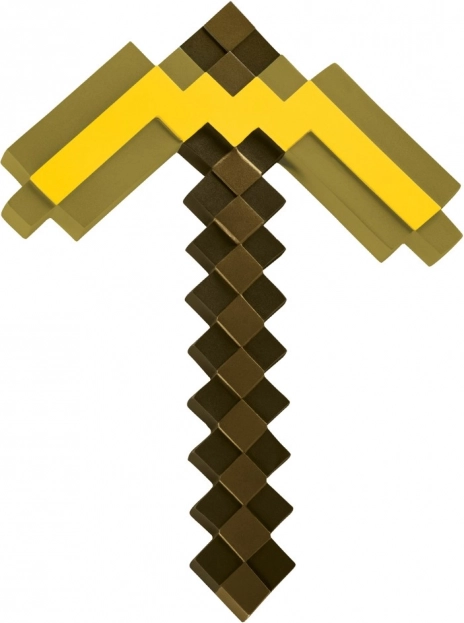 Arany Minecraft csákány – műanyag replika