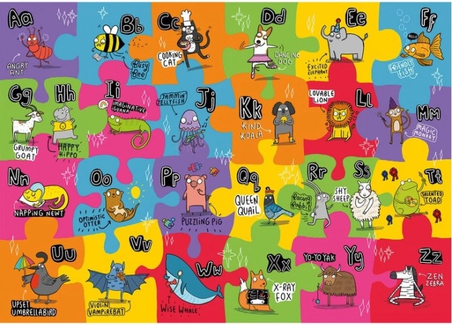 Gibsons large floor puzzle Unconventional Alphabet for kids