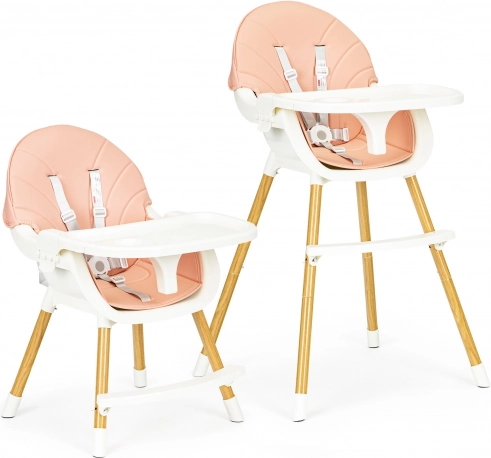 Chaise haute évolutive 2‑en‑1 ECOTOYS