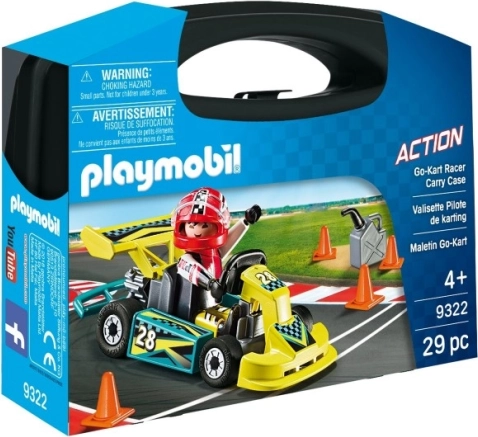 Playmobil Portable Set – Racing Go-Kart with Figure