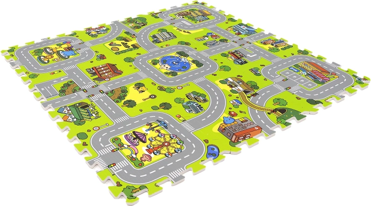 Mesto polno domišljije za avtomobilčke in figurice