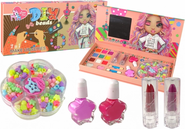 Creative Makeup and Jewelry Set 2-in-1 100 Pieces