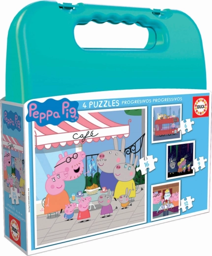Peppa Pig Puzzle in a Suitcase 4-in-1