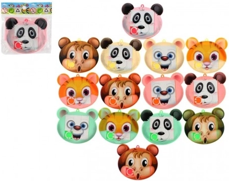 Schuifpuzzel diertje – logische schuiver voor kinderen (mix motieven)