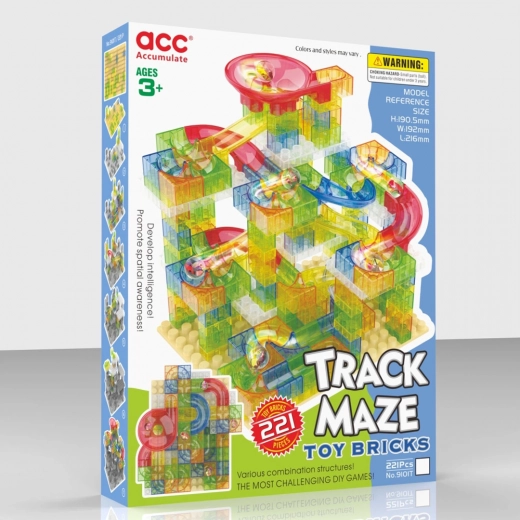 Mega marble run 221 pieces