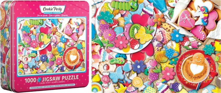 Puzzle in a Tin Box Eurographics Cookie Celebration 1000 Pieces