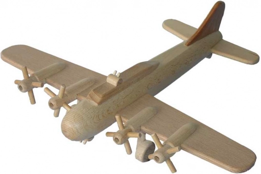 Drevený model lietadla Bombardér B17 veľký