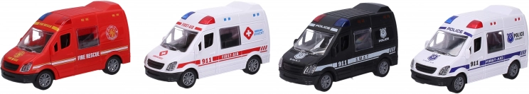 Záchranné auto na zotrvačník 12 cm