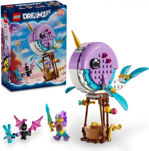 LEGO® DREAMZzz™ 71472 Izzie and Her Narwhal-Shaped Hot-Air Balloon