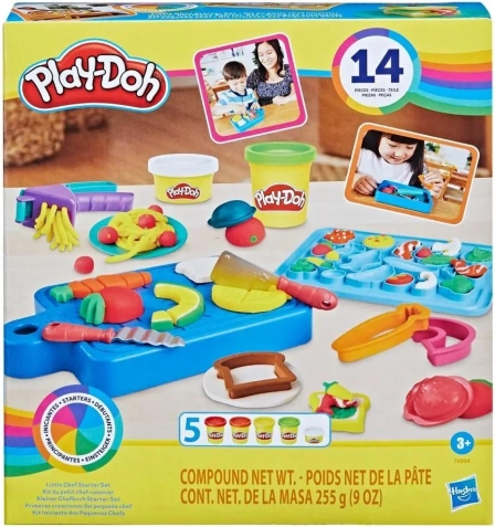 Play-Doh Starter Set Little Chef and Learning to Cut