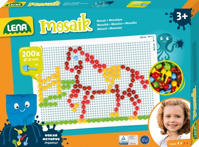 LENA mosaïque à champignons pour enfants – 200 pièces