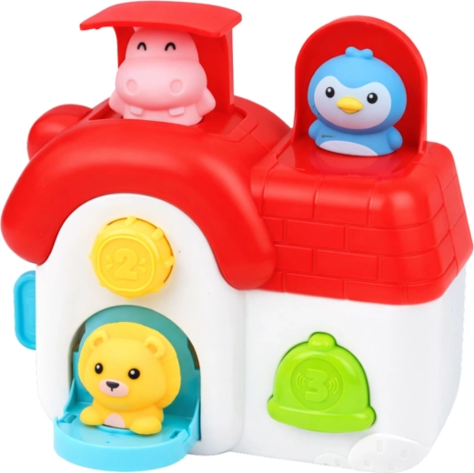 Learning cause and effect through play