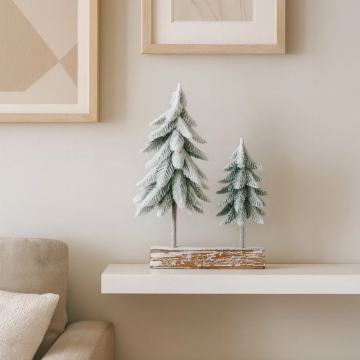 Natürlicher Holzsockel für Stabilität