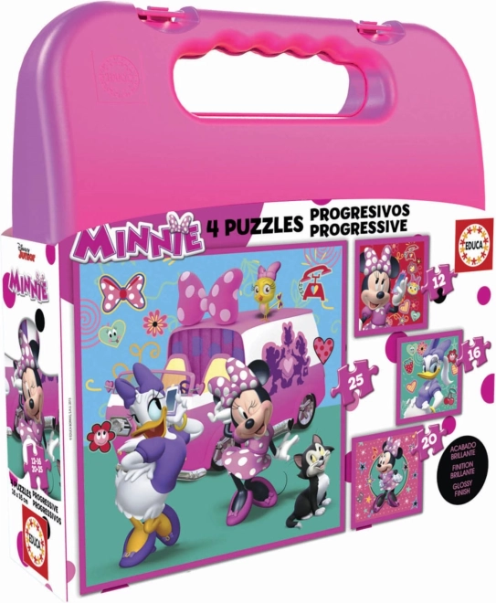 Puzzle in Suitcase Minnie and Daisy 4-in-1