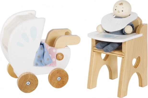 Le Toy Van sæt baby med tilbehør