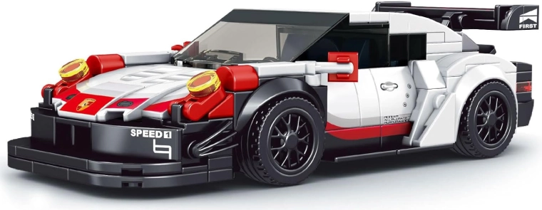 Byggesæt sportsvogn 349 dele – hvid