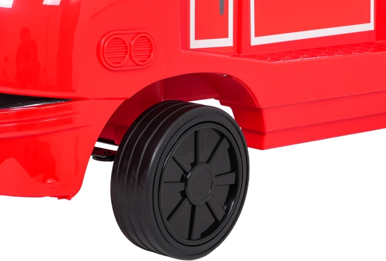 Rubber wheels for quiet, stable rides