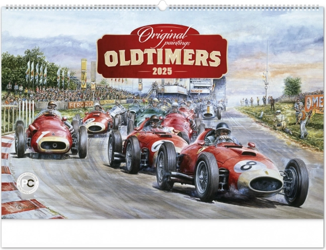 Nástěnný kalendář Oldtimers od Václava Zapadlíka 2025