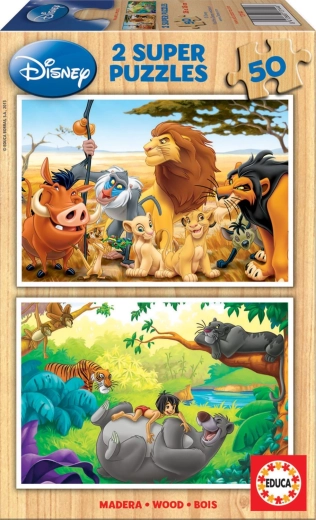 Wooden Puzzle Disney Animal Friends 2×50 Pieces