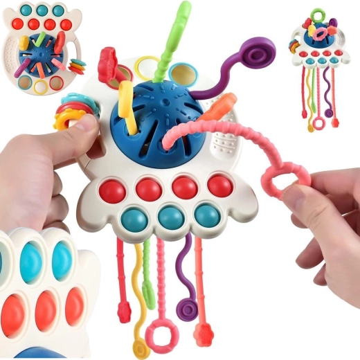 woopie baby montessori sensoryczna zabawka i gryzak dla niemowląt 0+
