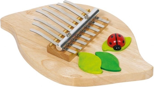 Kalimba mini piano avec coccinelle