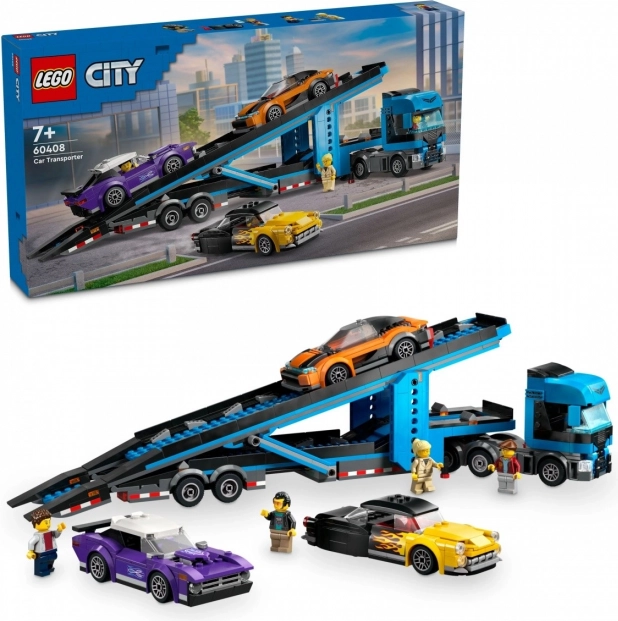 LEGO® City 60408 Car Transport Truck with Sports Cars
