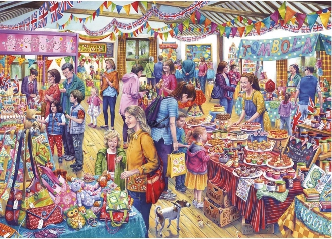 GIBSONS Village Tombola jigsaw – 500 XL pieces