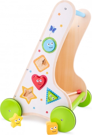 Multifunctional Wooden Walker for Children