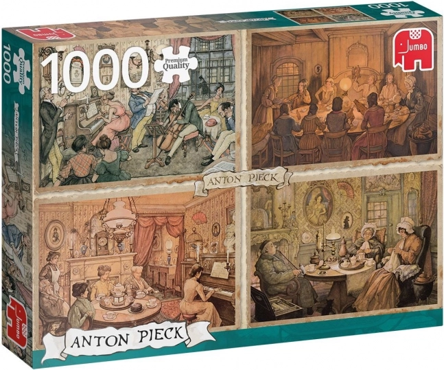 Puzzle Rencontre dans le Salon 1000 Pièces