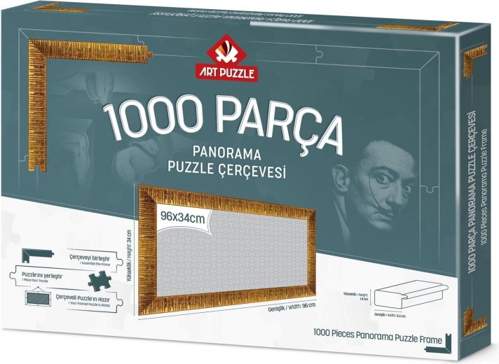 Frame for puzzle 96x34cm gold