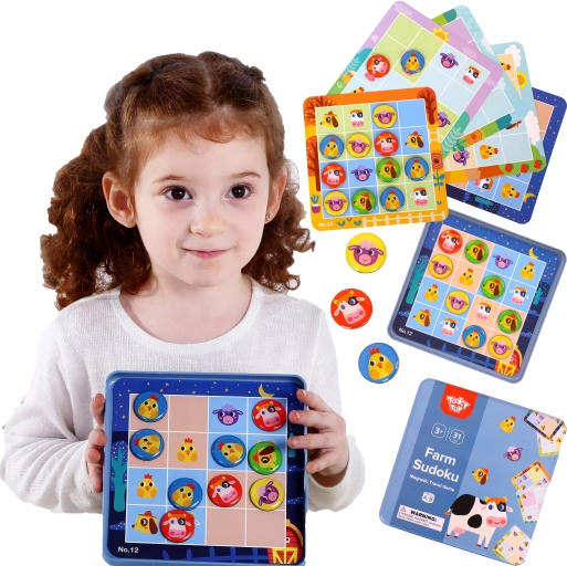 Magnetic Logic Game Sudoku Farm TOOKY TOY