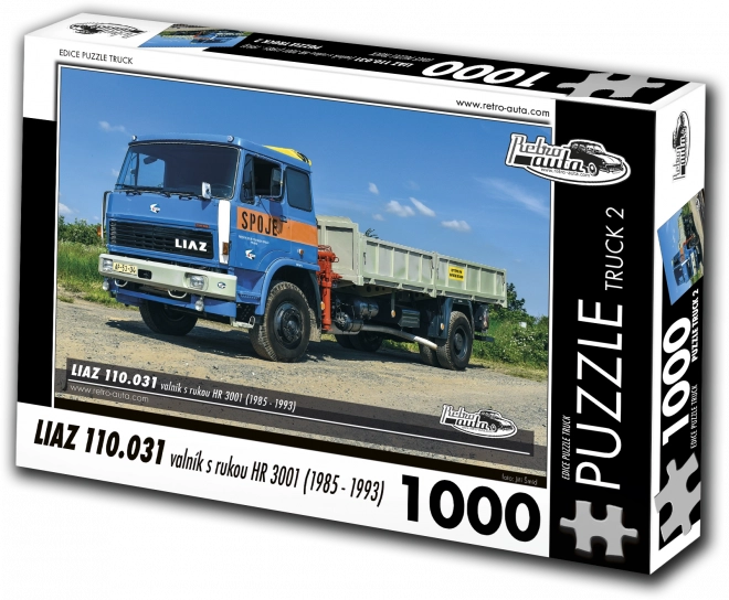 Puzzle Retro Cars Liaz 110.031 Stakebed with Arm HR 3001, 1000 Pieces