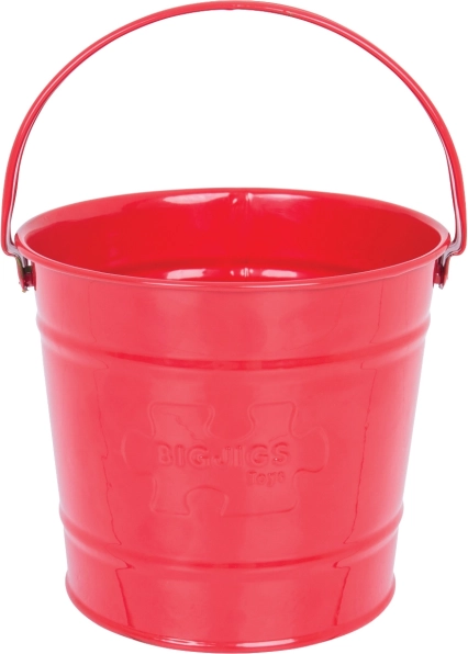 Secchiello metallico per bambini Bigjigs Toys – rosso