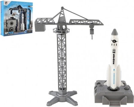 Ensemble de jeu Navette spatiale avec grue et station de lancement