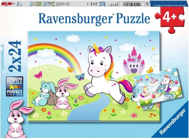 Puzzle RAVENSBURGER fairytale unicorn 2×24 pieces