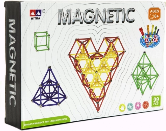 Jeu de construction magnétique – 99 pièces