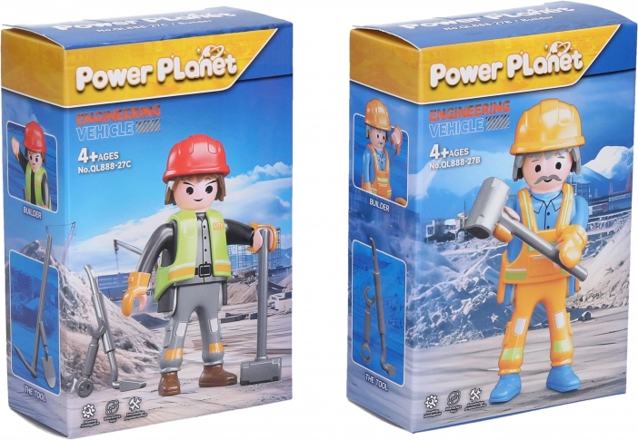 Construction Worker Figurine 7 cm