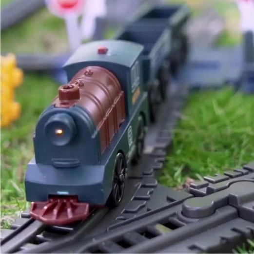 Motorized locomotive with light and sounds