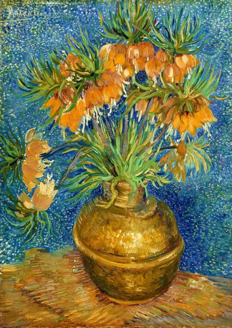 Puzzle Vincent van Gogh: Irises in a Copper Vase 1000 Pieces