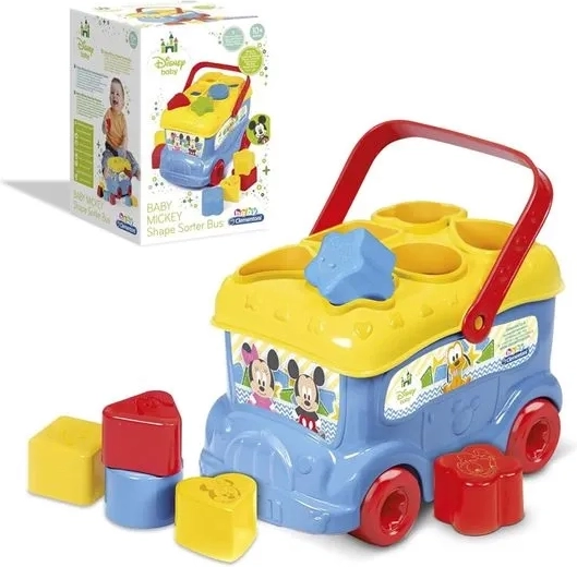 Clementoni Baby Shape-Sorting Bus Disney Mickey