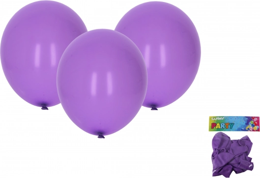 Oppustelige balloner lilla 30 cm - sæt med 10 stk