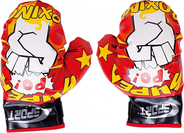 Boxing Gloves Red-White